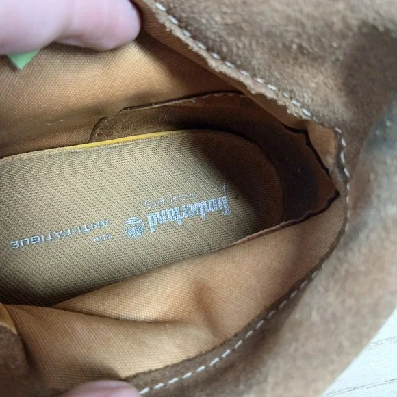 Timberland Boots Womens 8.5 Brown Leather Workwear Lug Sole Outdoor Heritage Pro - Picture 8 of 10